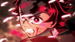 Fighting Demon Slayer Tanjiro Kamado GIF