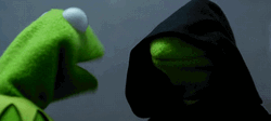 Fighting Kermit Frog Slap GIF