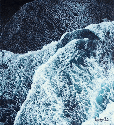 Fiji Waves Drone Shot GIF