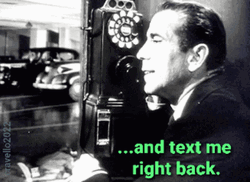 Film Actor Humphrey Bogart Send Text Message Back GIF