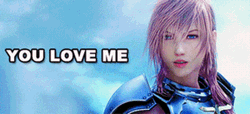 Final Fantasy Lightning You Love Me GIF
