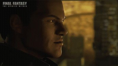 Final Fantasy The Spirits Within Man's Face GIF