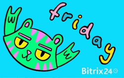 Finally Friday Animated Cat Rock And Roll GIF