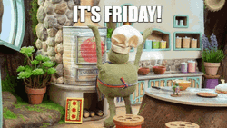 Finally Friday Happy Dance Tiny Chef GIF