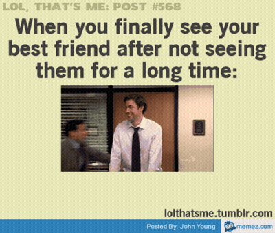 Finally Seeing Best Friend After Long Time GIF
