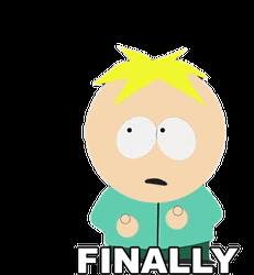 Finally South Park Butters GIF