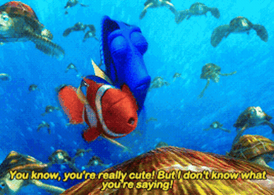 Finding Dory Clown Fish And Turtles GIF