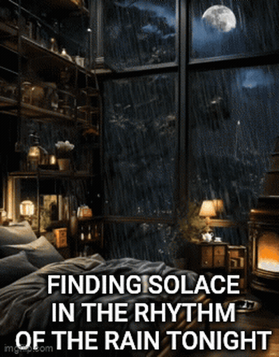 Finding Isolation In Rain GIF