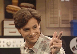 Finger Gun And Moving Eyebrows GIF