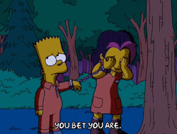 Finger Pointing Gina Vendetti Bart Simpson GIF
