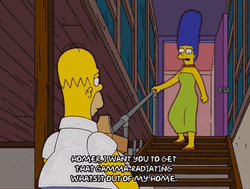 Finger Pointing Marge Simpson GIF