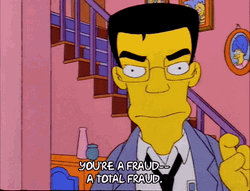 Finger Pointing Threatening The Simpsons GIF