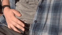 Finger Tapping Belt Zoom In  GIF