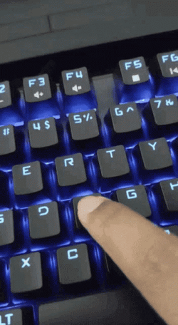 Finger Tapping Letter F On Keyboard GIF