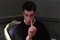 Finger Wag While Staring GIF