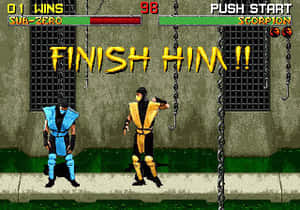 Finish Him Fatality Scorpion Mortal Kombat GIF