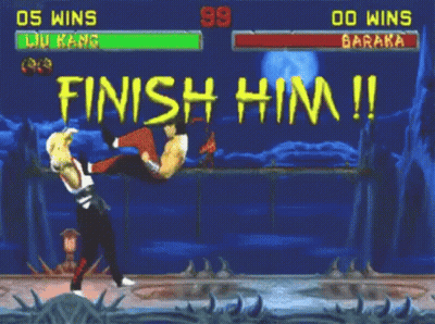Finish Him Video Game GIF