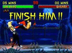 Finish Him Video Games Mortal Kombat GIF