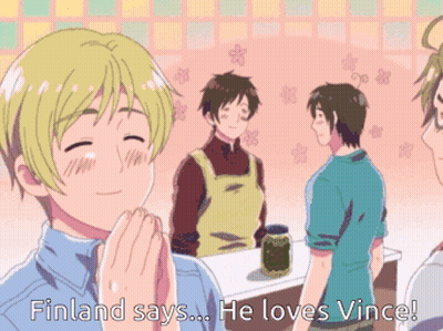 Finland Cartoon Saying He Loves Vince GIF