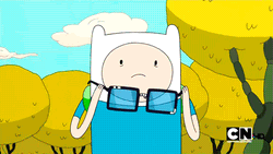 Finn And Jake Mindblown Glasses GIF