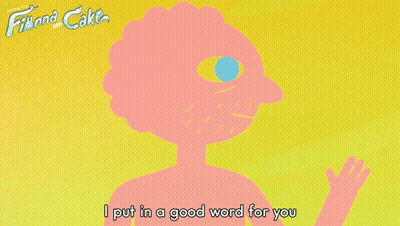 Finna And Cake Cartoon Character GIF