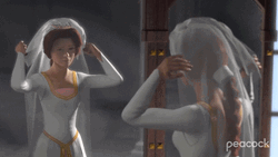 Fiona As A Bride GIF