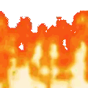 Fire Burning With Trees In Background Sticker