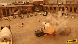 Fire Car Explosion Banshee American TV Series GIF