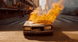 Fire Car Ride ‘Em On Down Music Video  GIF
