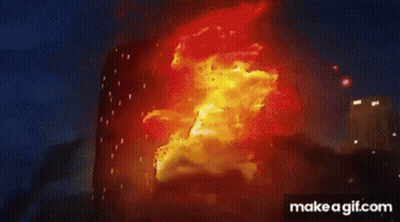 Fire Coming Out Of Box GIF