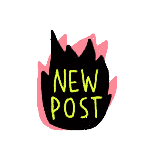 Fire Drawing With New Post Sticker
