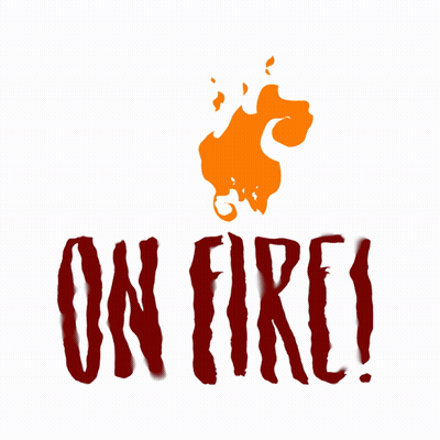 Fire Drawing With Words On Fire GIF