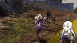 Fire Emblem Warriors Lysithea Fight GIF