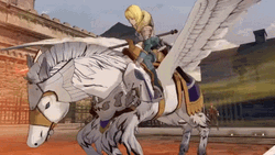 Fire Emblem Warriors White Horse GIF