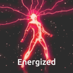 Fire Energy Empowering Power  GIF