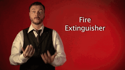 Fire Extinguisher Lecture For Today GIF
