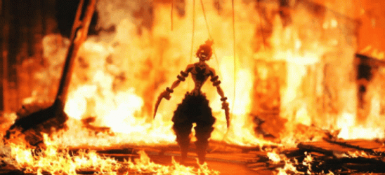 Fire Fight Uzui Vs Gyutaro GIF