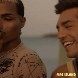 Fire Island Movie Character Blow A Kiss GIF