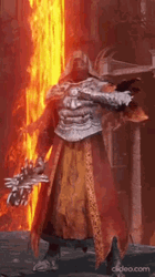 Fire Monk Elden Ring Beating Chest GIF