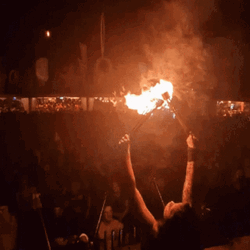 Fire Performance Hair On Fire GIF