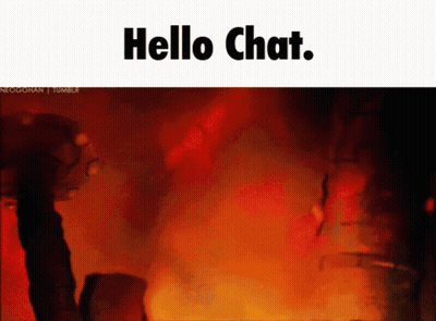 Fire Screenshot Saying Hello Chat
