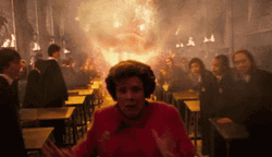 Fire Spirit Chasing Dolores Umbridge GIF