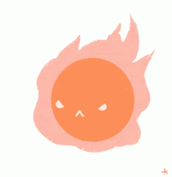 Fireball Cute Meme GIF
