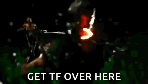 Fireball Flying Through Air Get TF Over Here GIF