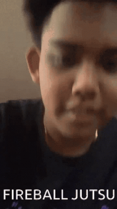 Fireball Jutsu Face Close Up GIF