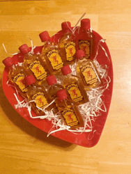 Fireball Whisky Heart Shaped Plate GIF