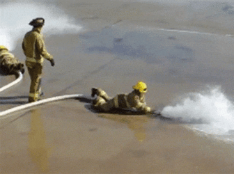 Firefighter Doing Training GIF