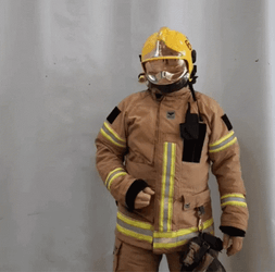Firefighter Thumbs Down GIF