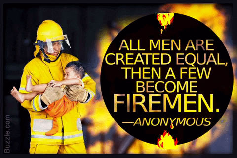 Fireman Carrying Child GIF