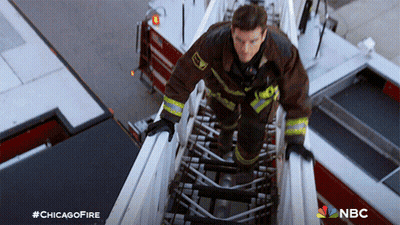 Fireman Climbing Ladder #Chicagofire GIF